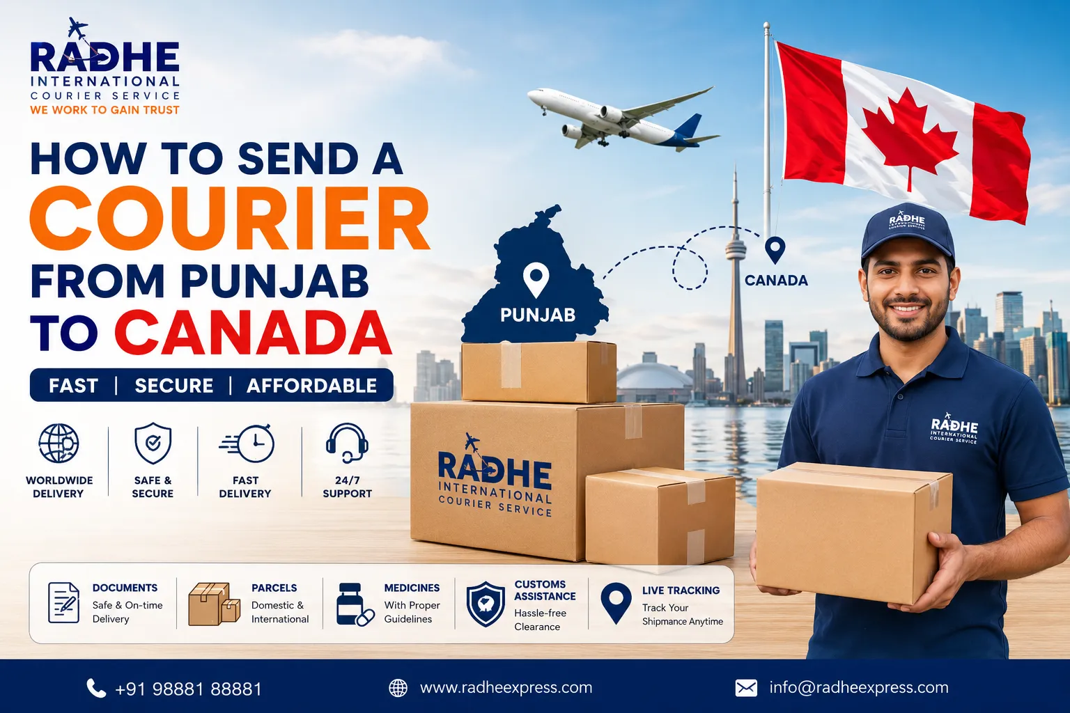 How to Send a Courier from India to Canada (Complete 2026 Guide)