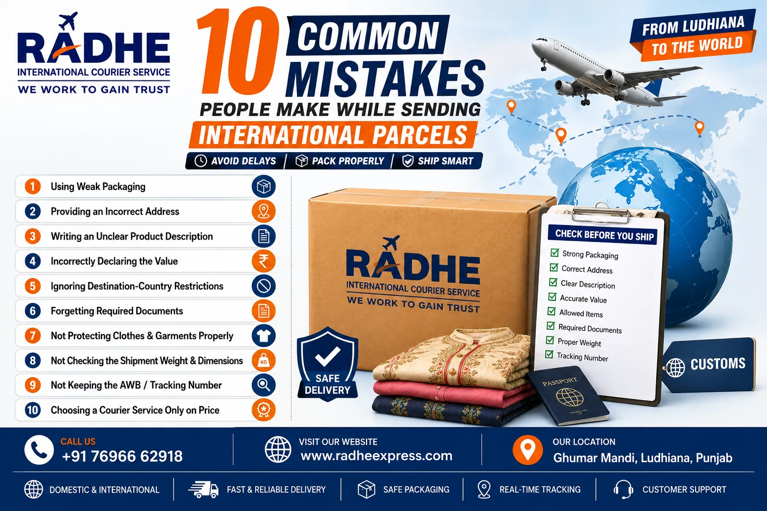 10 Common Mistakes People Make While Sending International Parcels