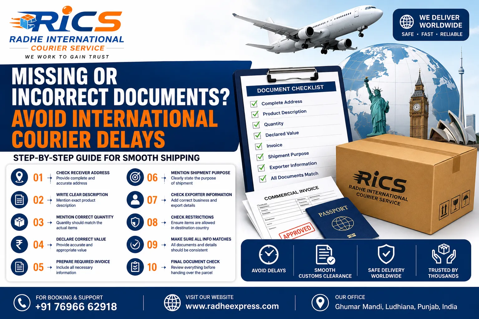 Missing or Incorrect Documents for International Courier: A Step-by-Step Guide